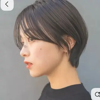 ショート 佐々木 彩花のヘアスタイル