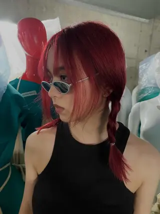 セミロング カラー gemhair&makeup所属・Fuka／艶カラー ／ケアカラー／パーマのヘアスタイル