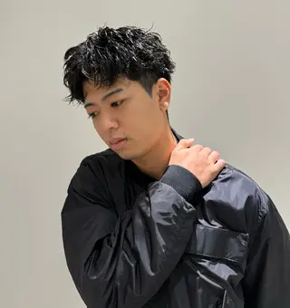 ショート パーマ メンズ heavenly by HAVANA新宿所属・メンズショート/ピン パーマ/新宿/フウガのヘアスタイル