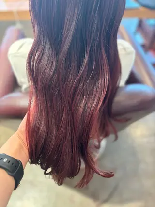 ロング カラー 髪質改善カラー ベージュ🤎YUMEのヘアスタイル