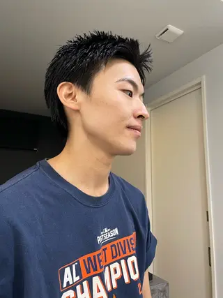 ショート メンズ men'scut募集 /艶カラー/上杉健太のヘアスタイル