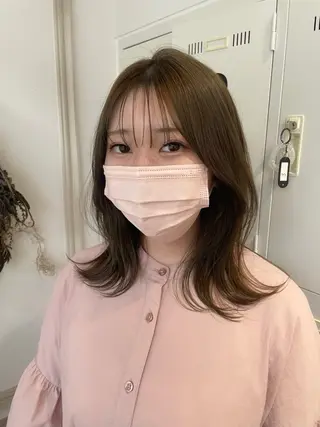 ミディアム カラー ヘアアレンジ belta.🌱 安藝夏花🌻のヘアスタイル