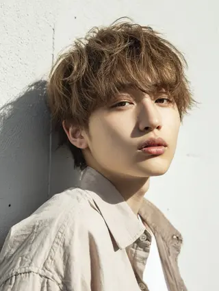 メンズ アレンジ/新宿 透明感カラー/ヤノのヘアスタイル