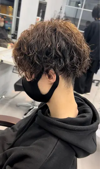 ショート パーマ メンズ 🦩パーマン🦩佐藤 航太のヘアスタイル