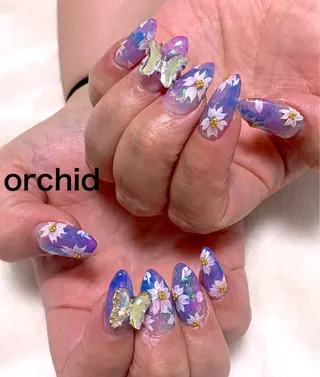 ネイル orchid ♡オーキッドのネイルデザイン