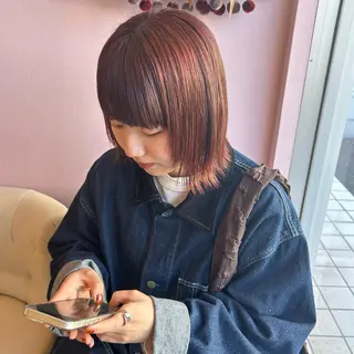 ミディアム カラー 💙ルル💙 ハイトーン/レイヤーのヘアスタイル