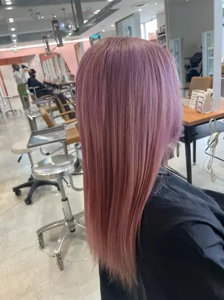 ロング カラー 艶ハイトーン👑♡ NATSUKIのヘアスタイル