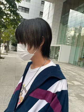 メンズ 🐺ウルフ/レイヤー カット/高嶋湧大のヘアスタイル