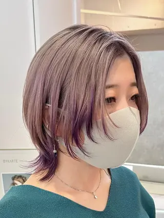 ショート カラー hair salon suiw所属・ハイトーンショート 特化‬吉田義隆のヘアスタイル