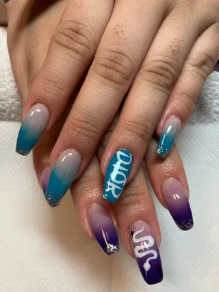 ネイル rukianail 新里のネイルデザイン