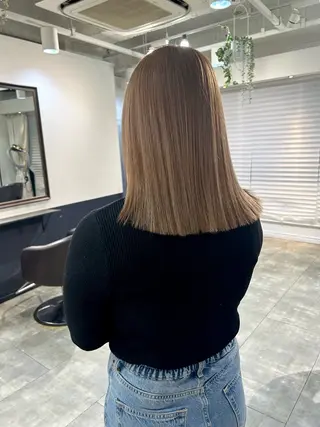 ミディアム カラー ボブ美容師 /馬場 翼のヘアスタイル