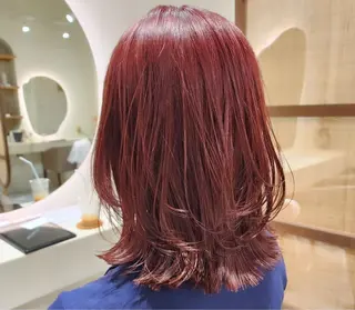 ミディアム カラー INCE HAIR 明石所属・小西 怜央のヘアスタイル