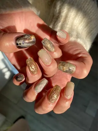 ネイル 草加ニュアンスネイル 🌚hersのネイルデザイン