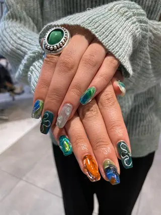 ネイル hair&nail ☯️アイリ☯️のネイルデザイン