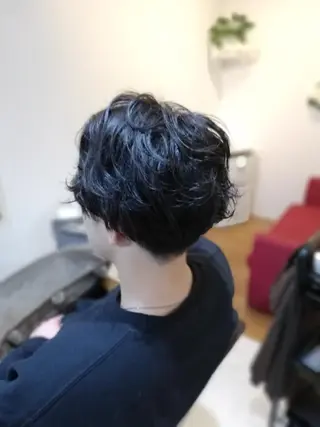 パーマ ショート メンズ 北林 弘展のヘアスタイル