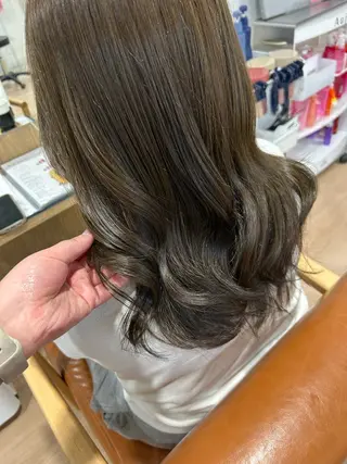 セミロング カラー レイヤーカット/髪質 改善✨/藤田侑花のヘアスタイル