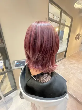 ミディアム カラー ✨ハイトーン✨ダブル カラー✨シバサキのヘアスタイル