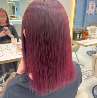 ミディアム カラー ハイトーン/髪質改善 🦋岩渕かすが🖤のヘアスタイル