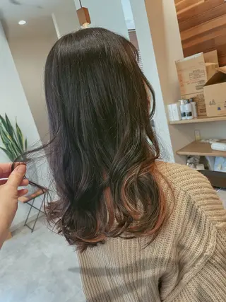 ロング no4ナチュラル戸祭所属・山越 美裕樹のヘアスタイル