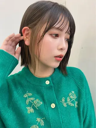 ミディアム カラー 🪭risa 暖色/レイヤー🪭のヘアスタイル