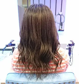 セミロング カラー ヘアアレンジ 小林 伸行のヘアスタイル