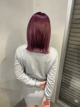 ミディアム カラー ブリーチ/ベージュ 💕/momoaのヘアスタイル