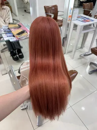 ロング カラー ここな/マツパ🌼 /暖色カラー🧡のマツエク・マツパデザイン