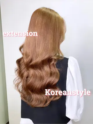 ミディアム 💎馴染むエクステ ×カラーTOMO💎のヘアスタイル