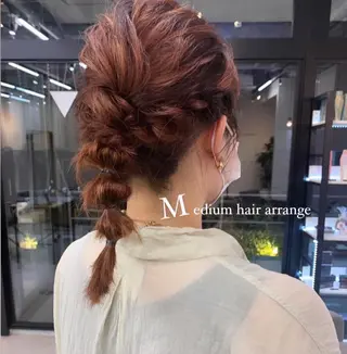 ミディアム ヘアアレンジ 神原 茉依🩰🪩のヘアスタイル