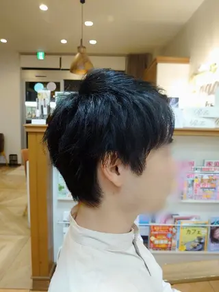 ショート メンズ 丁寧なカットが評判！ 生駒富雄☆丸上のヘアスタイル