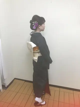 セミロング Delight ヘアメイク着付けのヘアスタイル