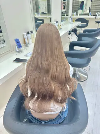 ロング カラー ヘアアレンジ 🎀 yuuka🎀のヘアスタイル