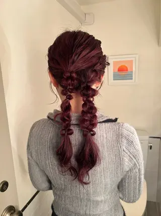 ロング ヘアアレンジ 透明感似合わせカラー 🍀あかり🍀のヘアスタイル