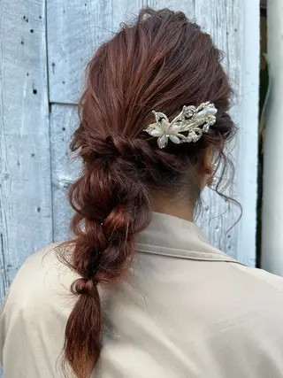 セミロング ヘアアレンジ Eleanor 池袋 🧸Madoka🧸のヘアスタイル