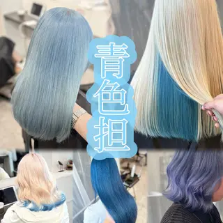 ロング カラー GaKu/ハイトーン /ブリーチ/ブロンドのヘアスタイル