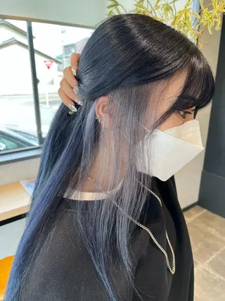 ロング カラー 名古屋／デザイン／ ブリーチ/松井亮磨のヘアスタイル