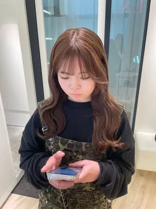 ロング カラー Parve Mix /頓宮 稚愛🤍のヘアスタイル