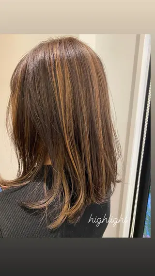 ミディアム 井上 舞のヘアスタイル