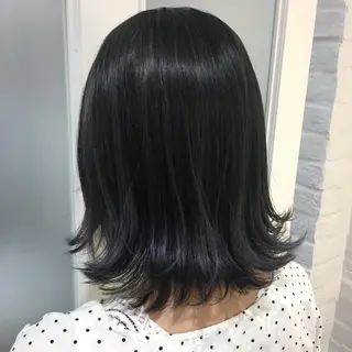 セミロング カラー 🍀透明感抜群🍀/ ハイトーンカラーのヘアスタイル