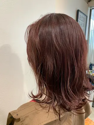 ミディアム カラー 山崎 澪 レイヤーカット/大宮のヘアスタイル