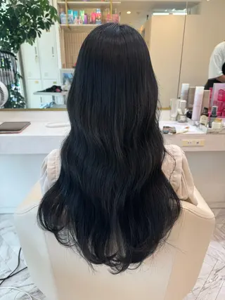 ロング カラー Qmee所属・Shun 透明感カラ ー/似合わせカットのヘアスタイル