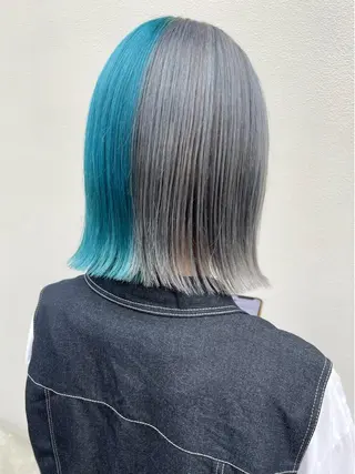 ミディアム カラー ヘアアレンジ 〽️magico/ ウルフDaiki〽️のヘアスタイル