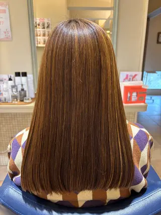 ロング 藤本 早耶のヘアスタイル