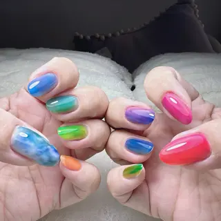 セミロング 藤井 司のネイルデザイン