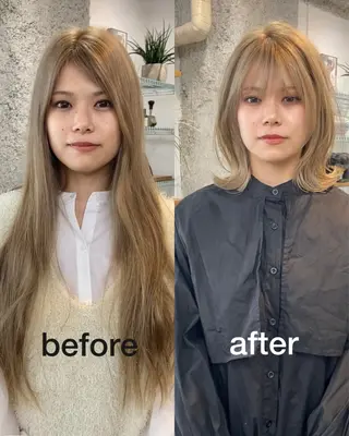 ミディアム ナツメダ ダイキのヘアスタイル