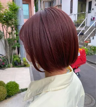 ショート カラー グレージュ/透明感/ 韓国ヘア/RISAのヘアスタイル