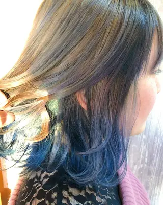 ミディアム カラー 五月女 隼人のヘアスタイル