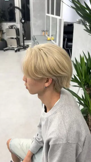 ミディアム カラー メンズ メンズバレイヤージュ 🔥メンズカット🔥のヘアスタイル