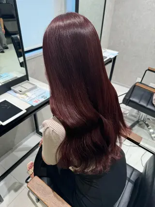 カラー トレンド甘めガーリー Mizuki☁️🫧のヘアスタイル