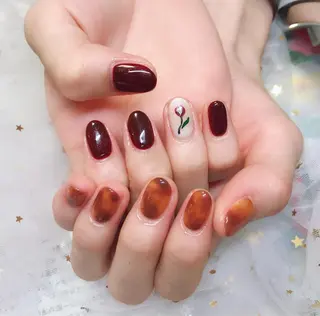 カラー ネイル Q Free nailsのネイルデザイン